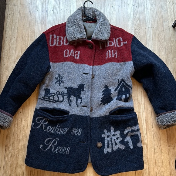 Rue Grenelle Vintage Wool Coat - Picture 5 of 12